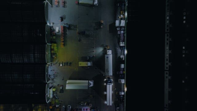 People Busy Working in a Large Logistics Warehouse