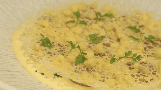 Gourmet gnocchi with herbs and sauce