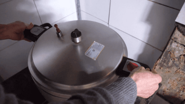Cooking in a pressure cooker
