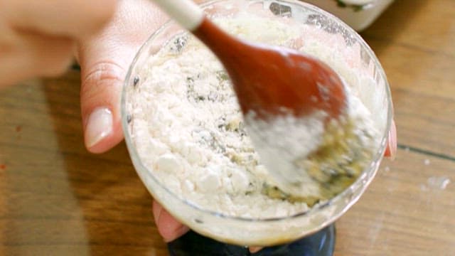 Preparing Batters with Caviar in Kitchen