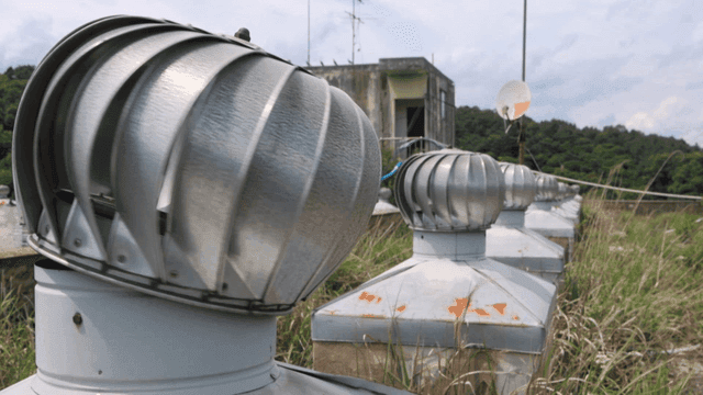 녹지가 있는 옥상 환기 시스템