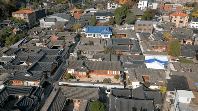 마을의 전통 한옥