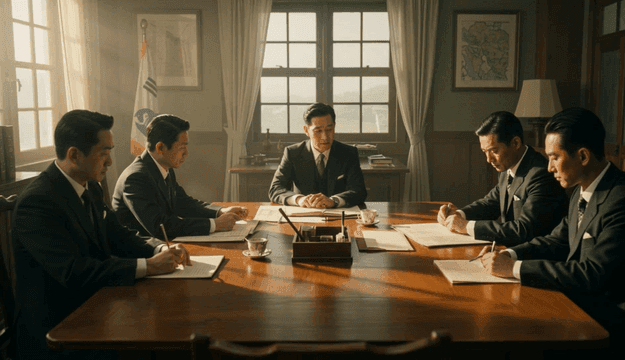 Business meeting in a sunlit office