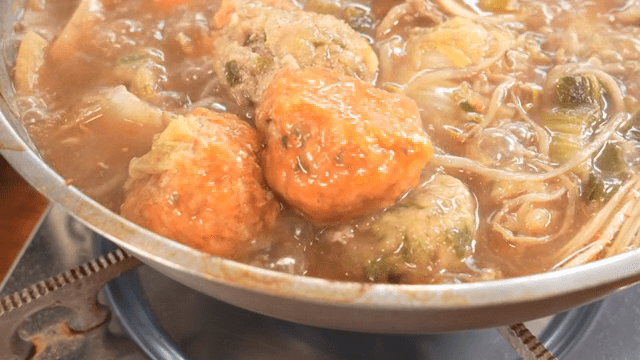 Dumplings in Korean hot pot