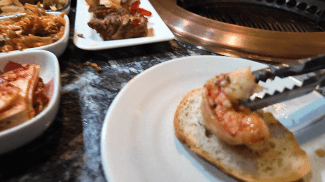 Grilled Gambas Shrimp on Bread