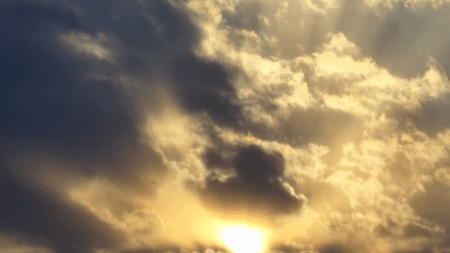 Sunset sky with dramatic clouds