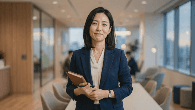 Professional women in modern offices