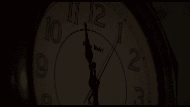 빈티지 벽시계의 클로즈업