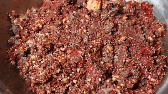 Rich red pepper powder seasoning