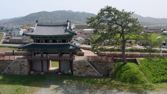 Korean Historic Traditional Fortress with the Site Remaining