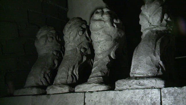 Close-up View of Carved Stone Sculpture