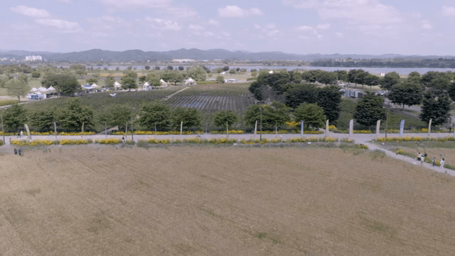 공원의 경치 좋은 풍경