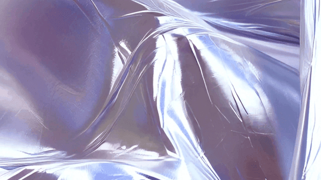 보라색 빛깔의 흐르는 오로라 천