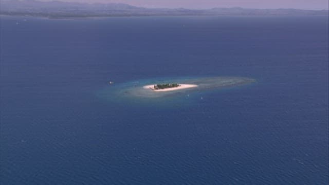 Scenery of a remote tropical island