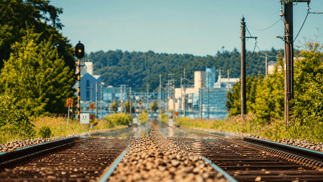 Hotly swaying railway