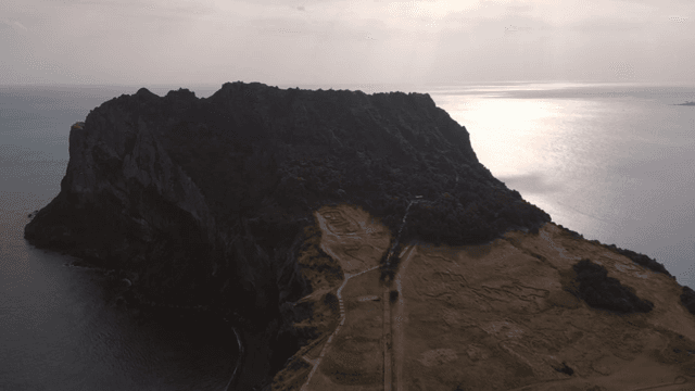The view of Seongsan Ilchulbong Tuff Cone