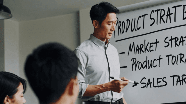 전략 보드로 하는 비즈니스 발표
