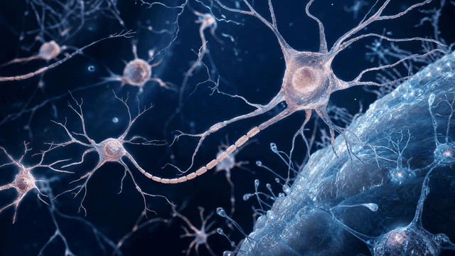 Neurons and synapses in a neural network