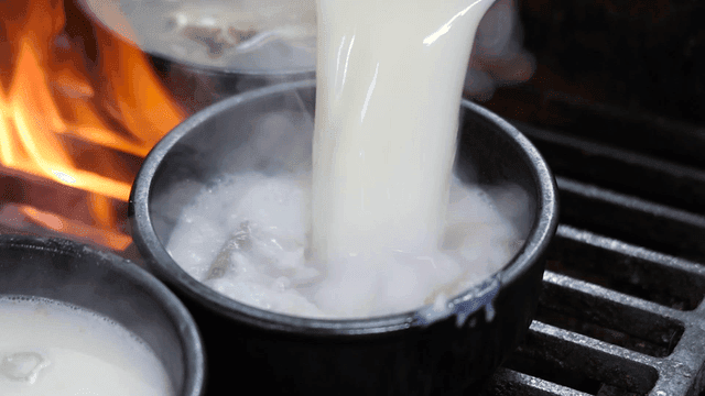 Beef soup with plenty of clear broth