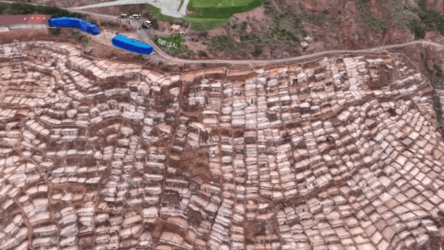 산악 지역의 계단식 염전