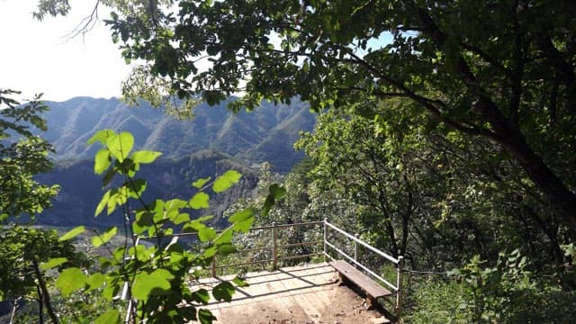 Lush mountain views from the observatory