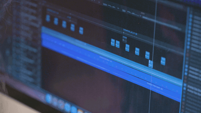 Audio editing software interface