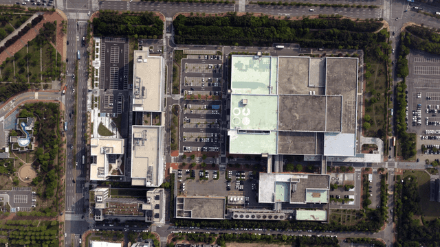 녹지가 있는 도시 풍경