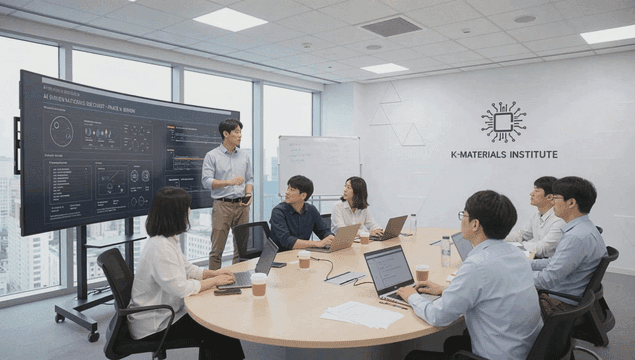 현대적인 IT 회사 회의실에서의 팀 회의