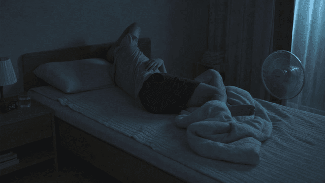 Man who can't sleep late at night