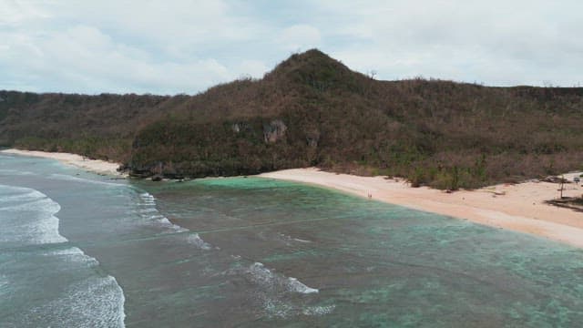 Serene beach with gentle waves