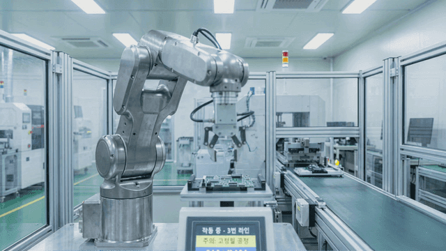 Robotic arm assembling circuit boards