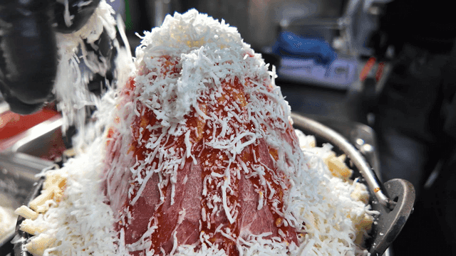 Cheese powder added generously in kitchen to mala hotpot