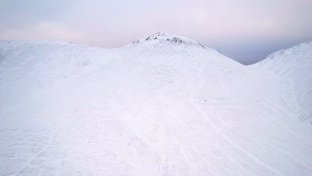 Snow-covered mountain landscape