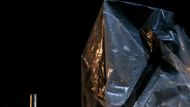 Plastic sheet with light reflections