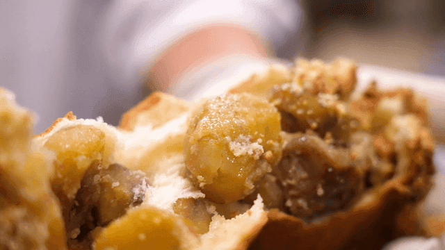 Freshly baked chestnut bread