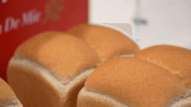 Freshly baked bread on display