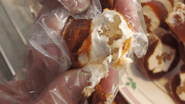 Traditional dried persimmons with walnuts