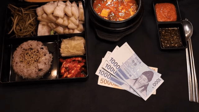 반찬과 돈이 있는 한식 한 상