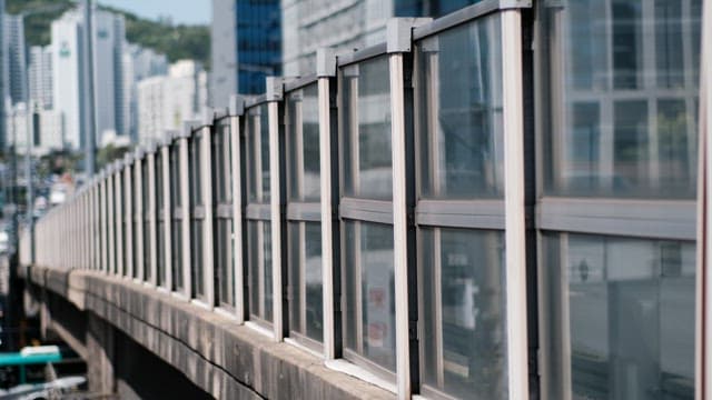 View of an Overpass with a Cityscape