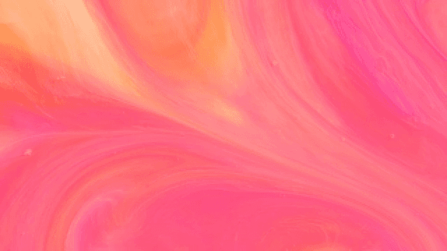 분홍색과 주황색 액체가 혼합되는 추상적인 패턴