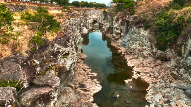 River across a rocky canyon