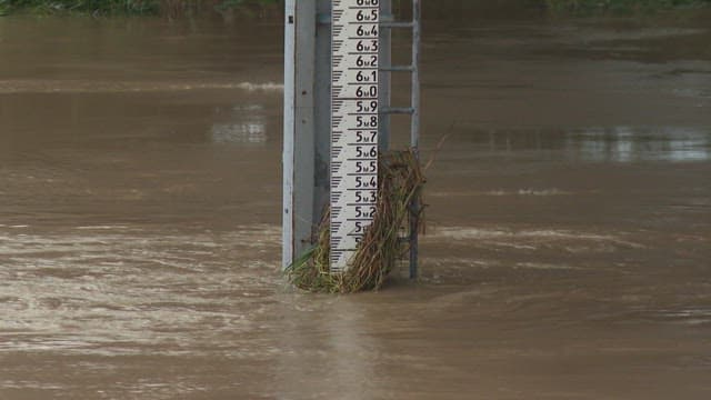 강물 수위 게이지