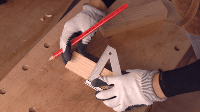 정확하게 나무를 측정하고 표시