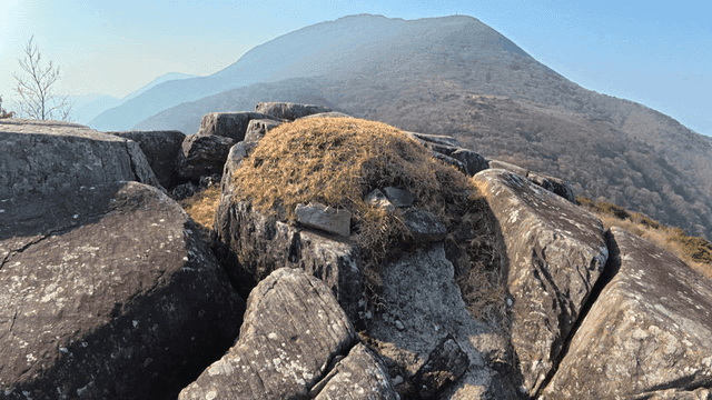 Rocky mountain landscape with clear sky