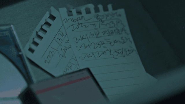 Notes and a CD on a desk