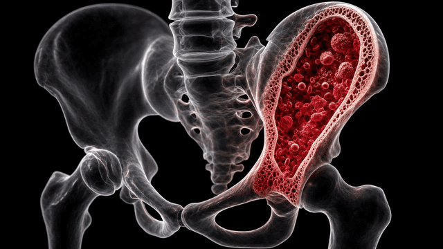 3D anatomy of human pelvis and hip joint