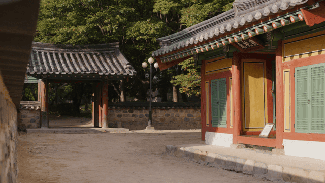Traditional Hanok in Sunlight