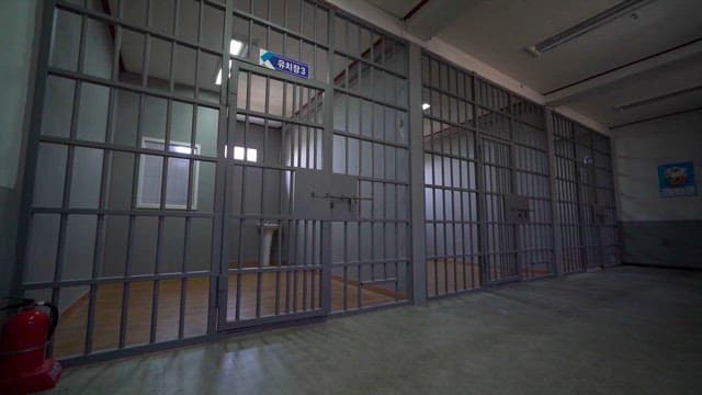 Empty Lockup Inside a Police Station