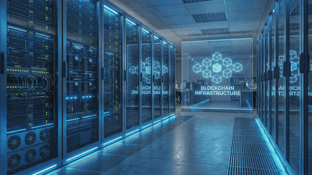 Modern data center with blockchain infrastructure
