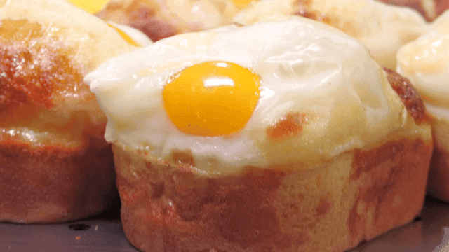 Korean egg bread freshly baked